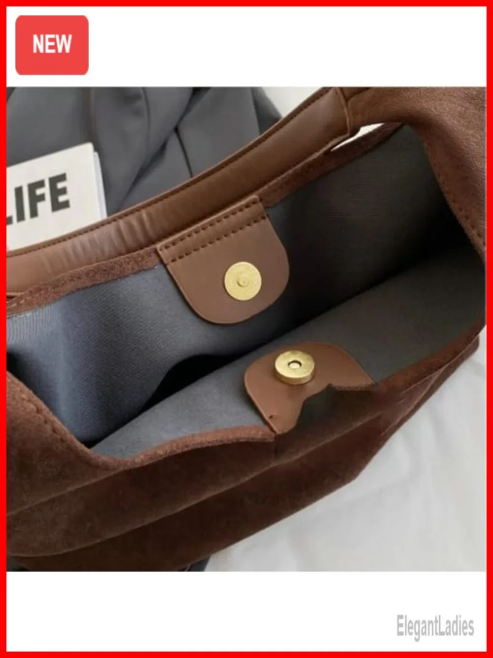 2 Pcs Slouchy Hobo Bags Suede Crescent Satchels Shoulder Bag Crossbody Purse
